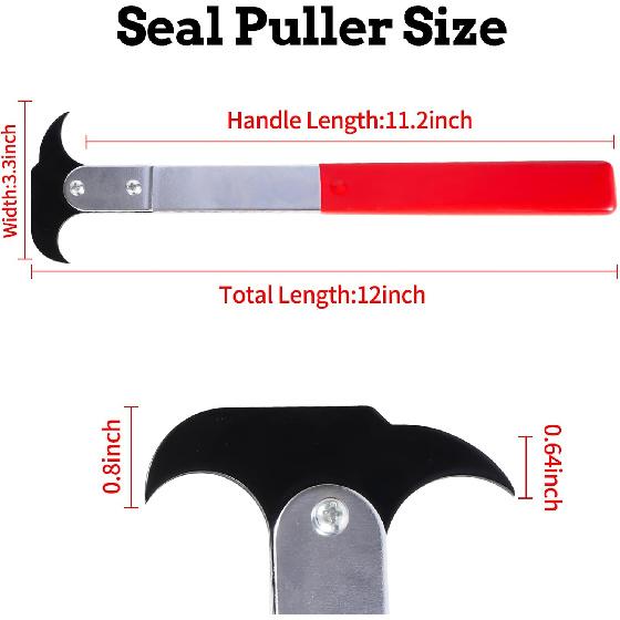 Professional Seal Puller Oil Seal Removal Tool, Heat Treated Steel, Wide Applications For Various Types Of Vehicles