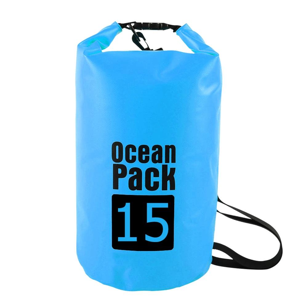 2L/3L/5L/10L/15L Waterproof Dry Bag Storage Outdoor Swimming Kayak River Hiking Float Sailing Canoe Diving Compression Backpack