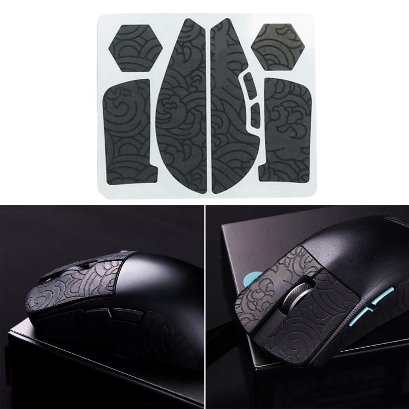 Nastro Adesivo per Presa del Mouse Skates Adesivo Fatto a Mano per Mouse ROG Harpe Aim Lab Pelle Antiscivolo Professionale Assorbi Sudore