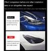 For Tesla Model 3 Y S X TPU Blackened Headlight Taillight Foglight Protective Film Headlight Tail Lamp Color Changing Films