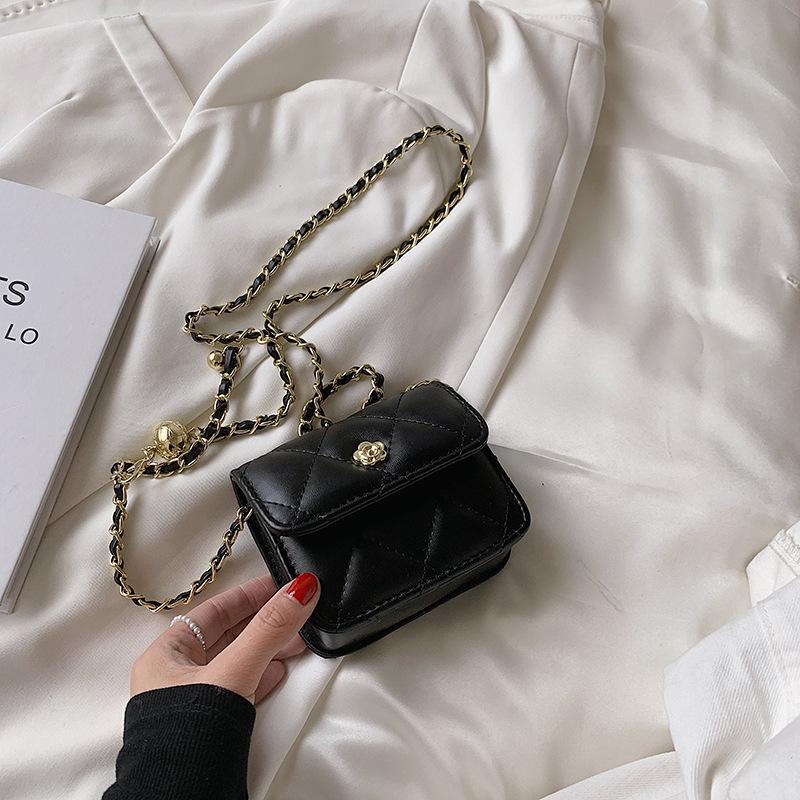 Raute Kettenhandtasche Damen neu hochwertig Textur Nische Herbst und Winter vielseitig einzelne Schulter Umhängetasche kleine quadratische Tasche