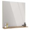 Lustro Łazienkowe Z Półką Tigo 60X61,5 Cm Dąb Evoke Do Łazienki Przedpokoju