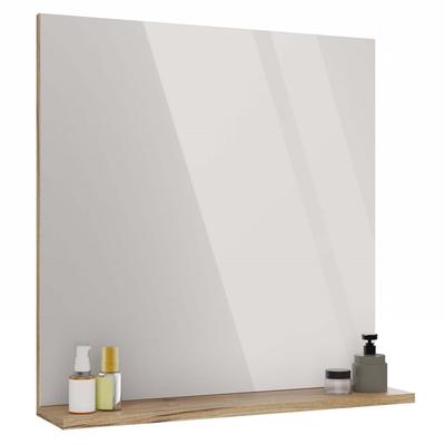 Bathroom Mirror With Shelf Tigo 60X61.5 Cm Evoke Oak For Bathroom Hallway