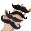 4Pcs Fake Moustaches Artificial Beard Stick On Moustaches Self Adhesive Fake Beard for Halloween Masquerade Photo Props