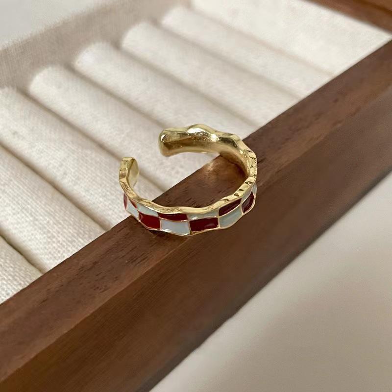 Verstellbares Ring-Set im koreanischen Stil für Damen - Enthält offene Zeigefinger- und Kettenringe