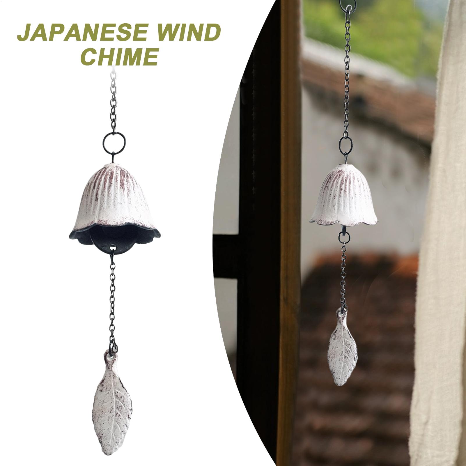 Садовые колокольчики ветра Японские колокольчики ветра для улицы Японское благословение Маленькие колокольчики ветра Уличный металлический декор для дома Патио Веранды China Mainland