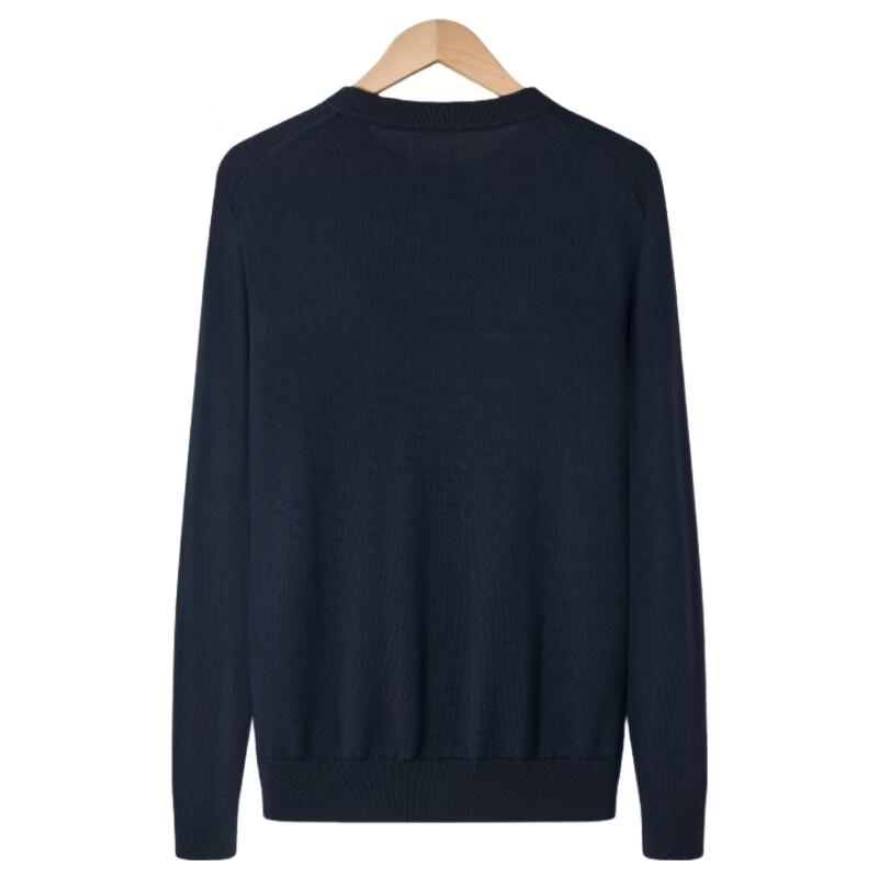 YSDL Men s 100% Wool Crew Neck Long Sleeve Sweater XL