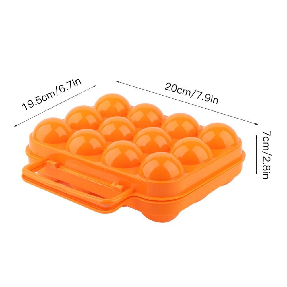 Compact Egg Tray With Handle Eggs Container Household Storage Eggs Organizer  Kitchen Use