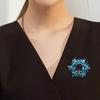 Spilla ghirlanda di cristallo retrò europea e americana nuova da donna atmosferica versatile corsage design di nicchia spilla accessori per abito