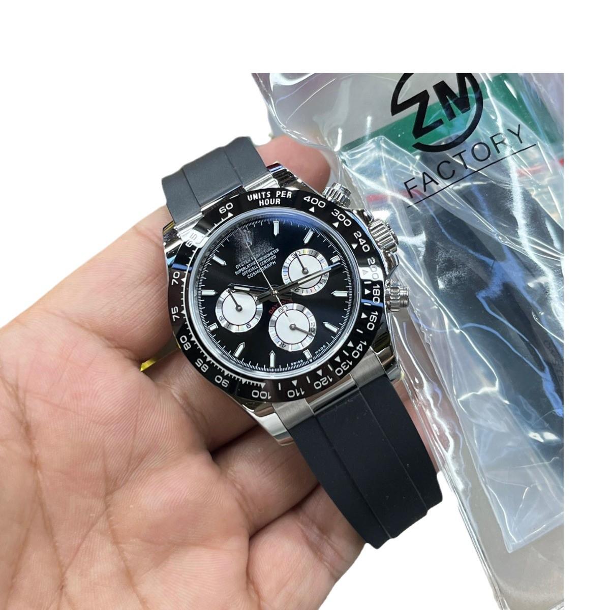 

Мужской механический хронограф Panda Daytona 7750 - толщина 12,4 мм, стиль, вдохновленный Шоном Юэ Daytona 7750 Chronograph