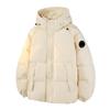 % Down New National Standard White Duck Down Jacket Men and Women Winter Loose Pie Overcome Thickened Hooded Jacket Men