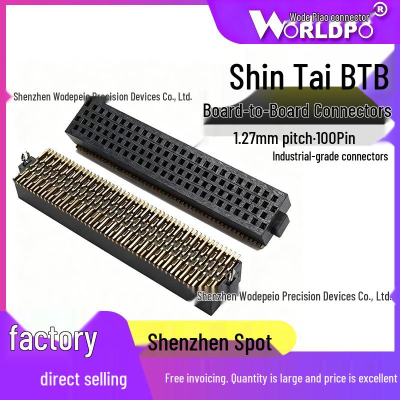 

Shentai SOLC-125-02-L/F/S-Q-LC-K-TR Board-to-Board Connector 100P Male Connector, 10 Pcs - Variant F