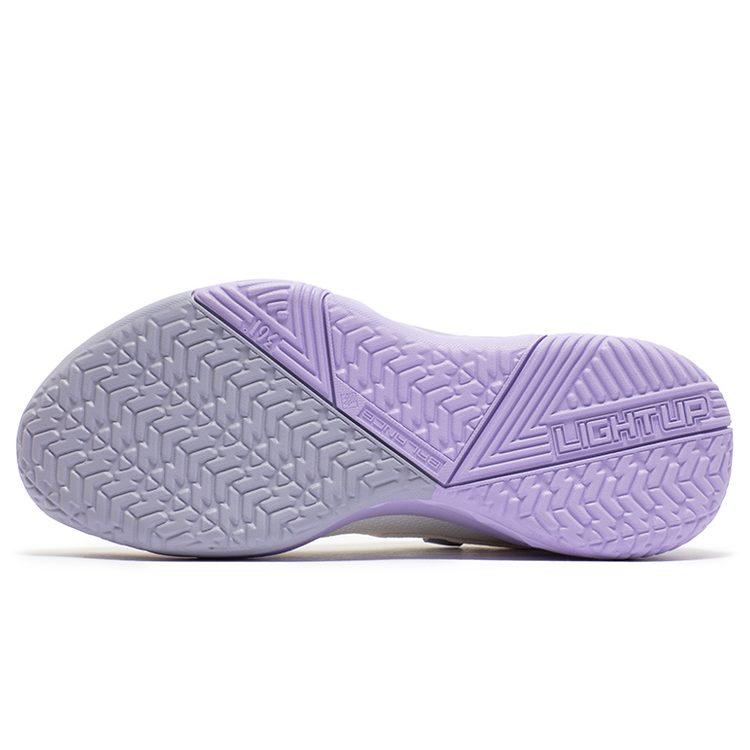 361 Burning Fight 3.0 Basketball Shoes Men's Low Top Feather White/Rosemary Purple 572331110-1