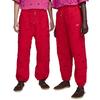 Nike X Jacquemus Co-Branded SS24 Solid Color Hollow-Out Thick Fleece-Lined Drawstring Knit Joggers Unisex Bottoms University-Red FJ3269-657