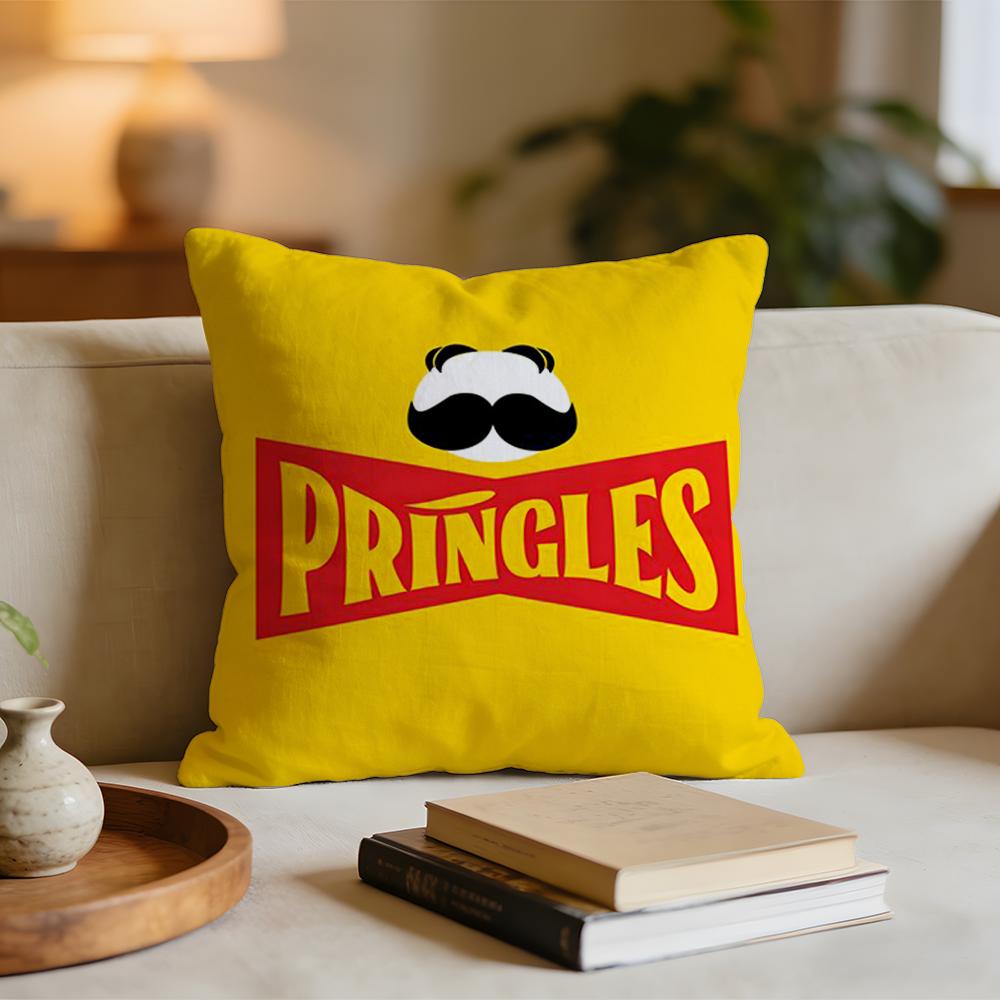 Classic potato PPringles Cushion Cover Short plush pillowcase for bed sofa carwashable