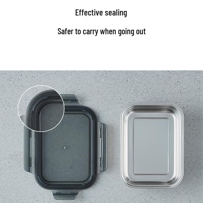 LOCK&LOCK 0.6L Stainless Steel Food Container