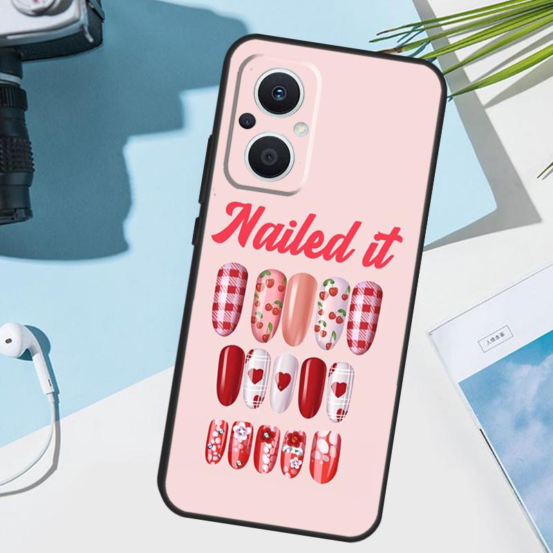 Nail Polish Bottles Collection Cover For OPPO Reno 7 8 Lite 10 12 13 14 Pro 11 F 12F 13F 14F OPPO Find X8 X5 X6 X9 Pro Case
