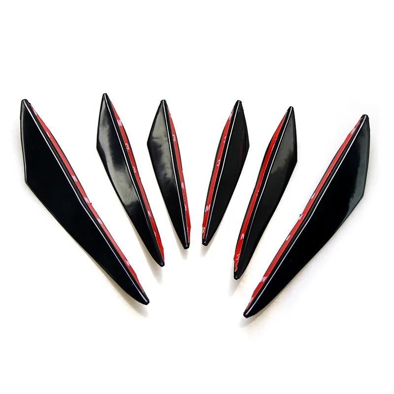 6pcs/set Car Front Bumper Lip Decoration Diffuser Splitter Fins for Peugeot Bipper Boxer Expert Partner RCZ Rifter TRAVELLER New
