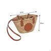 Borsa a Spalla da Donna in Paglia Intrecciata Portatile Tessuta a Mano Boemia