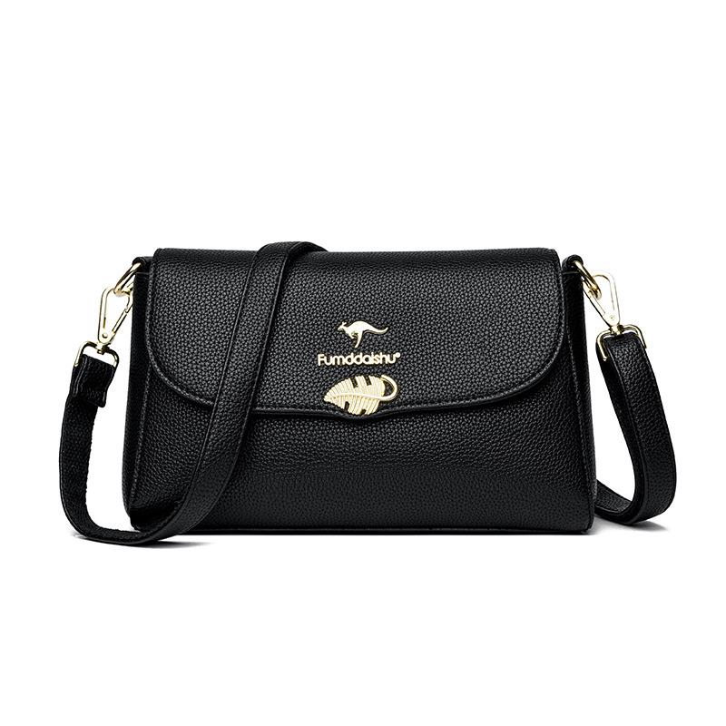 

Women s bag new fashion women s simple shoulder messenger bag чёрный