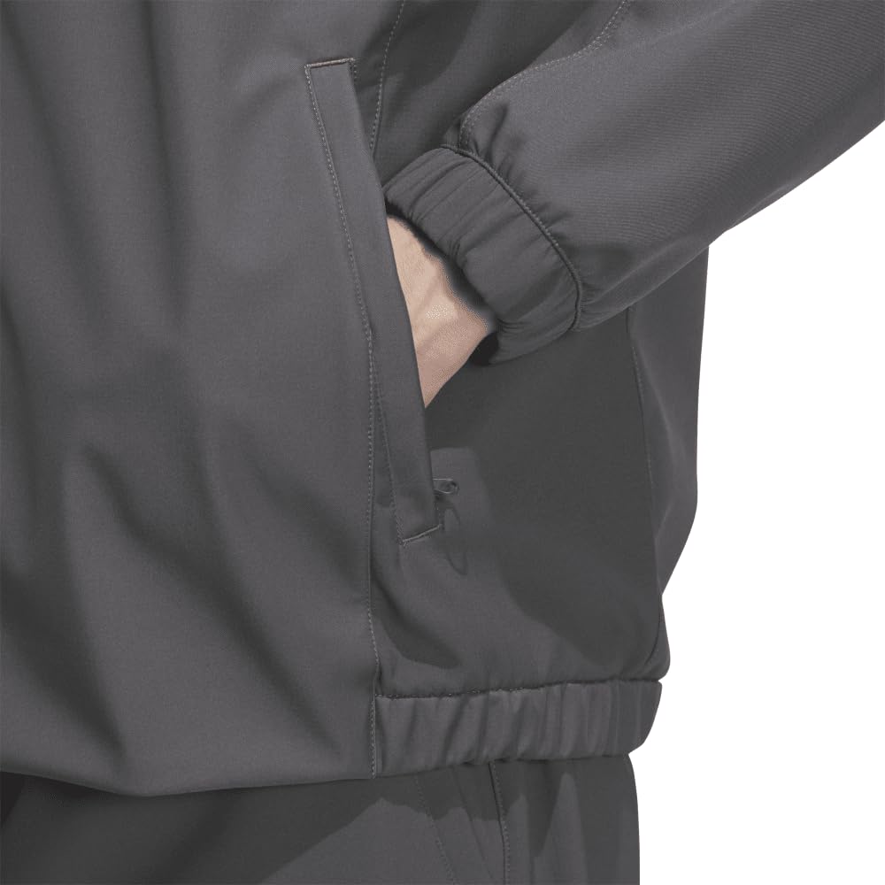 Adidas KWX72 Gray Six Wind Size L Men's (JG8517) Water-Repellent Jacket, Must-Have,