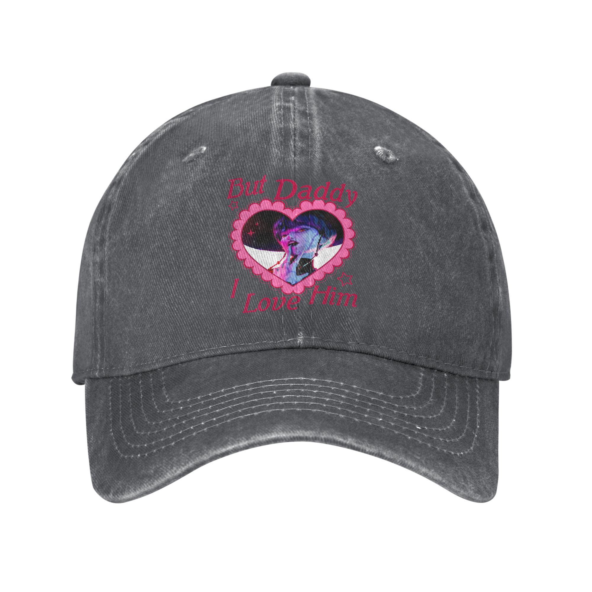 

Kpop Demons Saja Boys Hunters Men Women Baseball Cap Daddy I Love Him Distressed Denim Caps Hat Outdoor Adjustable Fit Sun Cap Adjustable