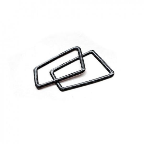 2pcs Carbon Fiber Car Front Side Air Vent Outlet Cover For BMW 3 E90 E92 05-12