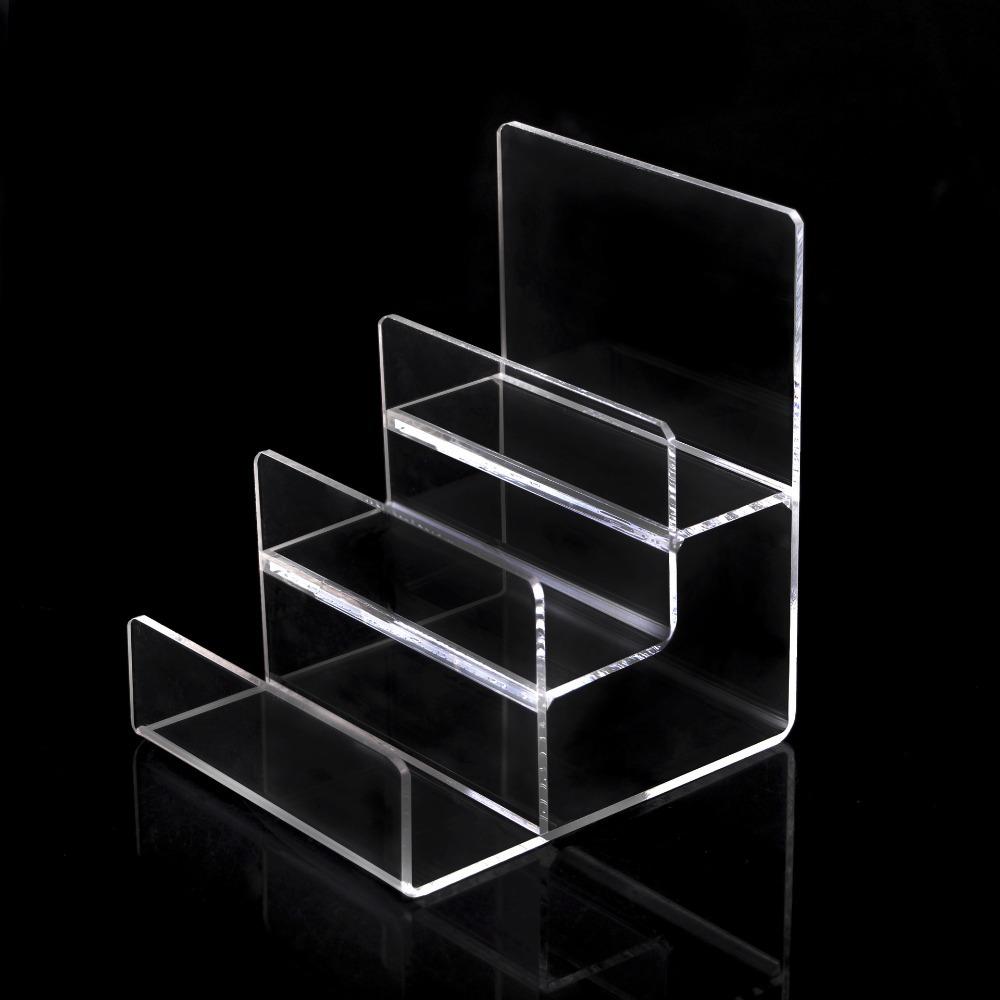 2-5 Tiers Display Risers Acrylic Clear Jewelry Racks Organizer Makeup Storage Rack  Handbag Purse