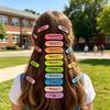 10Pz Fermagli per Capelli da Bambina Design Goccia d'Acqua Cuore Triangolo Colori Caramella Clip Laterali per Ciuffo Accessori Decorativi per Capelli