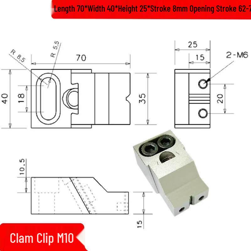 Heavy-Duty Unidirectional Toggle Clamp for CNC