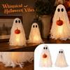 Halloween Party Decorations Witch Pumpkin Colored Mesh Figurines for Festive Home Decor