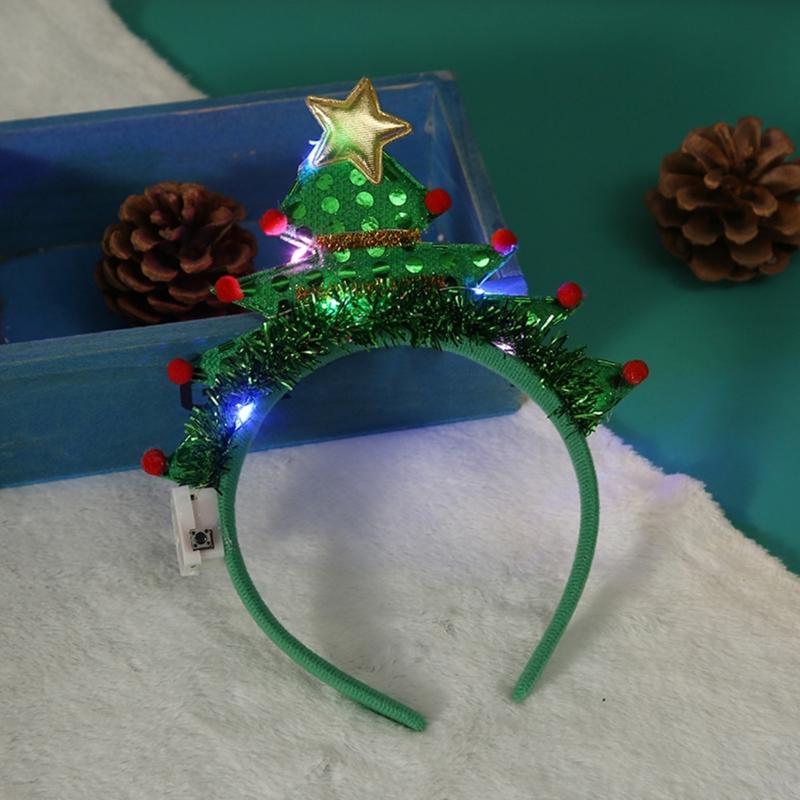 Weihnachts-Haarband Cosplay-Kostüm Kopfschmuck Party Bühnenauftritte Stirnband Feiertags-Kopfschmuck Verkleidung Haaraccessoire