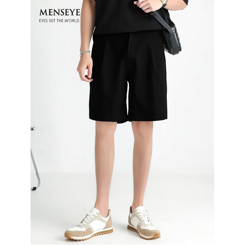 Menseye Men's Shorts Men's Summer Breathable Dress Pants Business Casual Pants Versatile