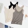 Women's Square Neck Ribbed Camisole - Sexy Slim Fit, Warm Sleeveless Autumn/Winter Top