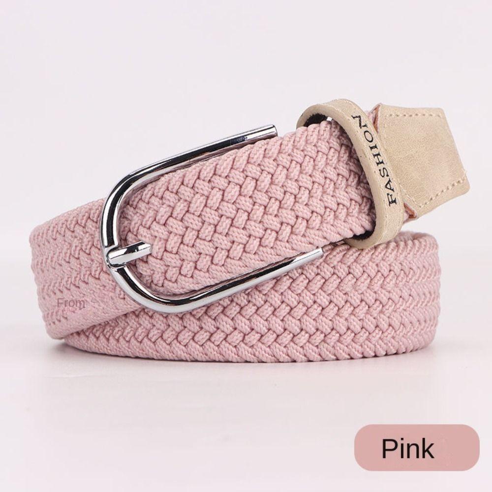 Elastic Canvas Belt Popular Waistband Fashion Loose Belt Men