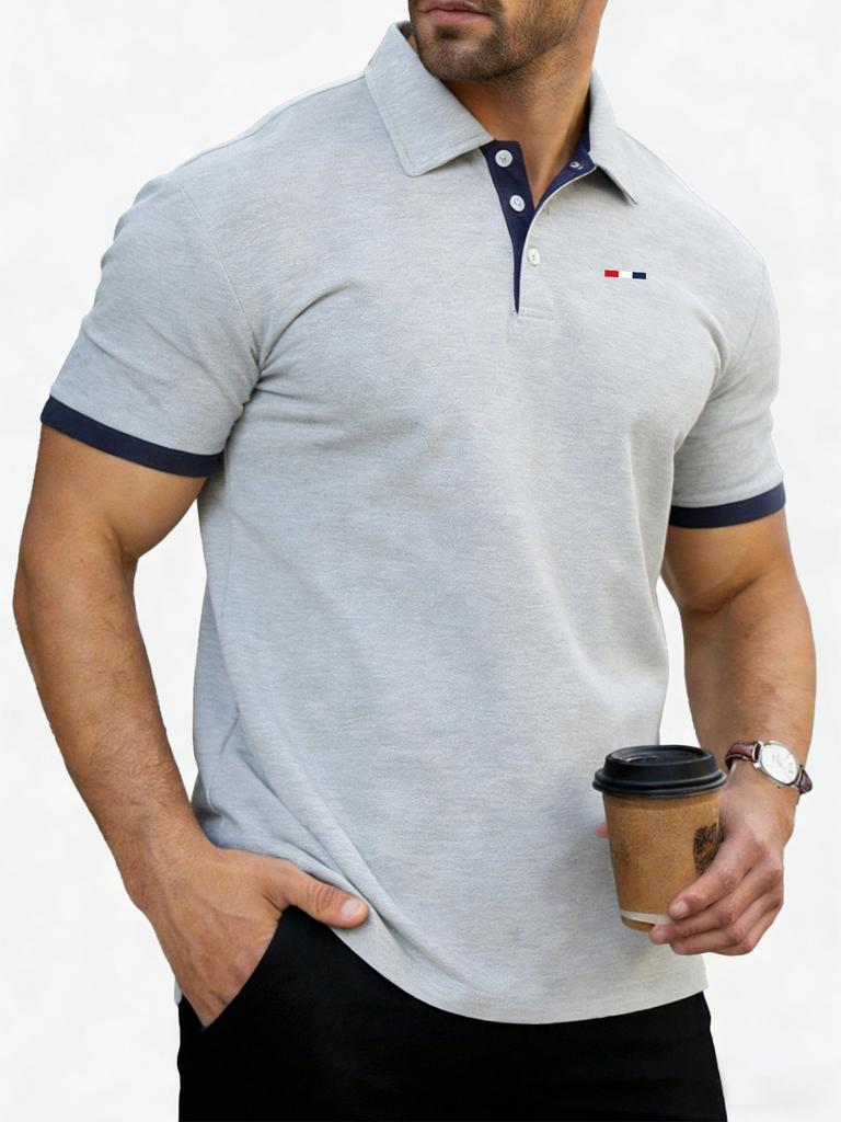 Men's Polo Shirts Short Sleeve - Shirts for Men's Regular-Fit, Casual Athletic Collared T-Shirts 