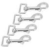 4 STÜCKE Karabinerhaken Quadratischer Ring Einzelkopf Haustierschnalle Edelstahl für Geldbörse Rucksack