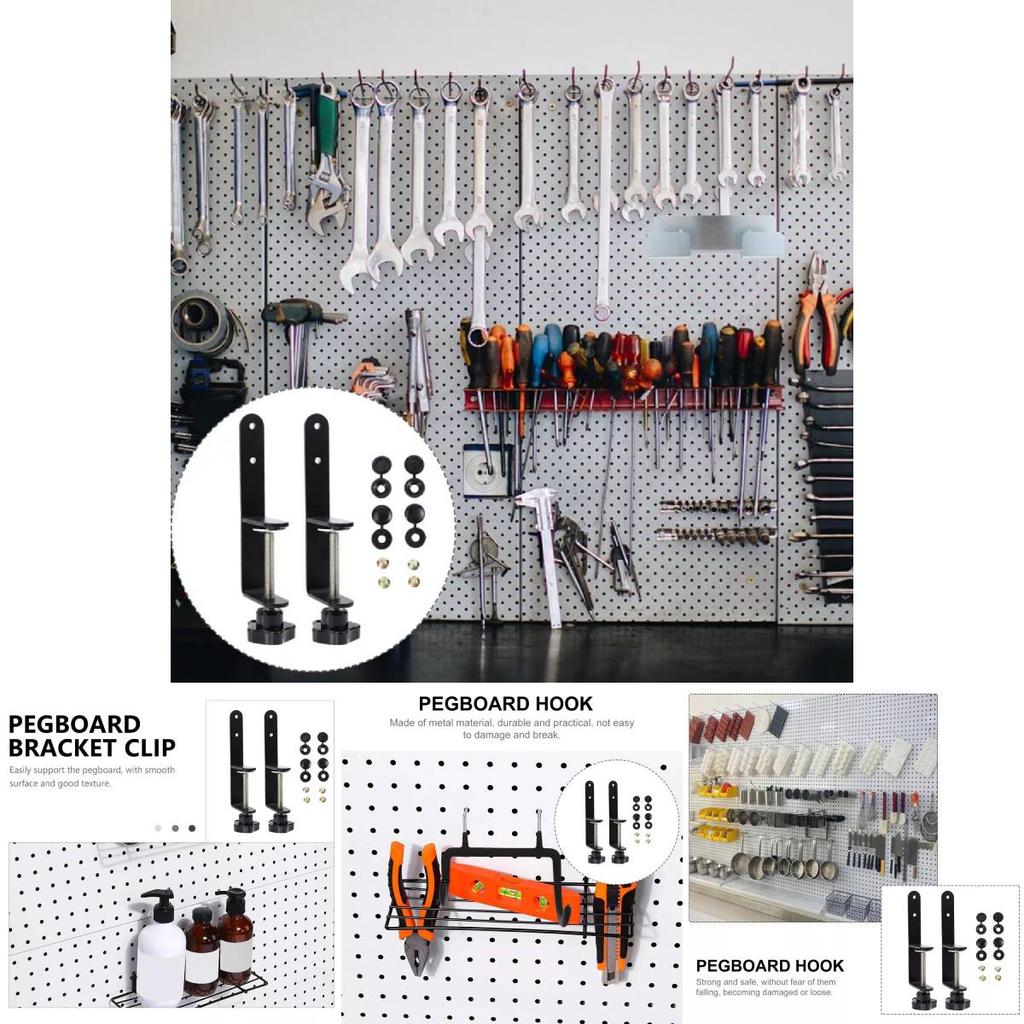 Stylish Pegboard Hook Accessory Holder Compact Storage Shelf Desktop Pen Container