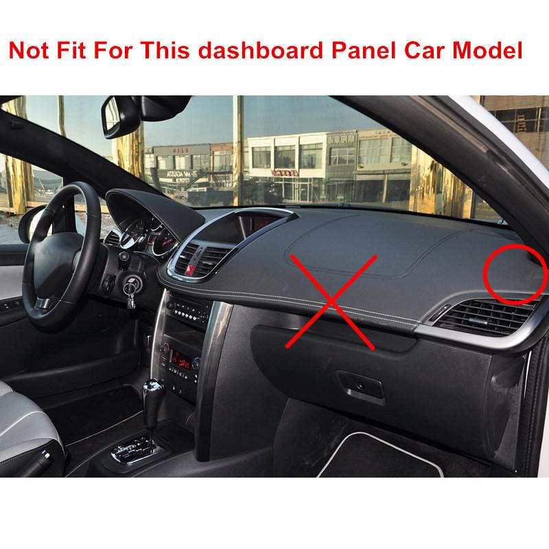 For Peugeot 206+ 207 2006 2007 2008 2009-2012 2011 2012 2013 2014 Auto Dashboard Cover Mat Pad Dash Sunshield Carpet Accessories