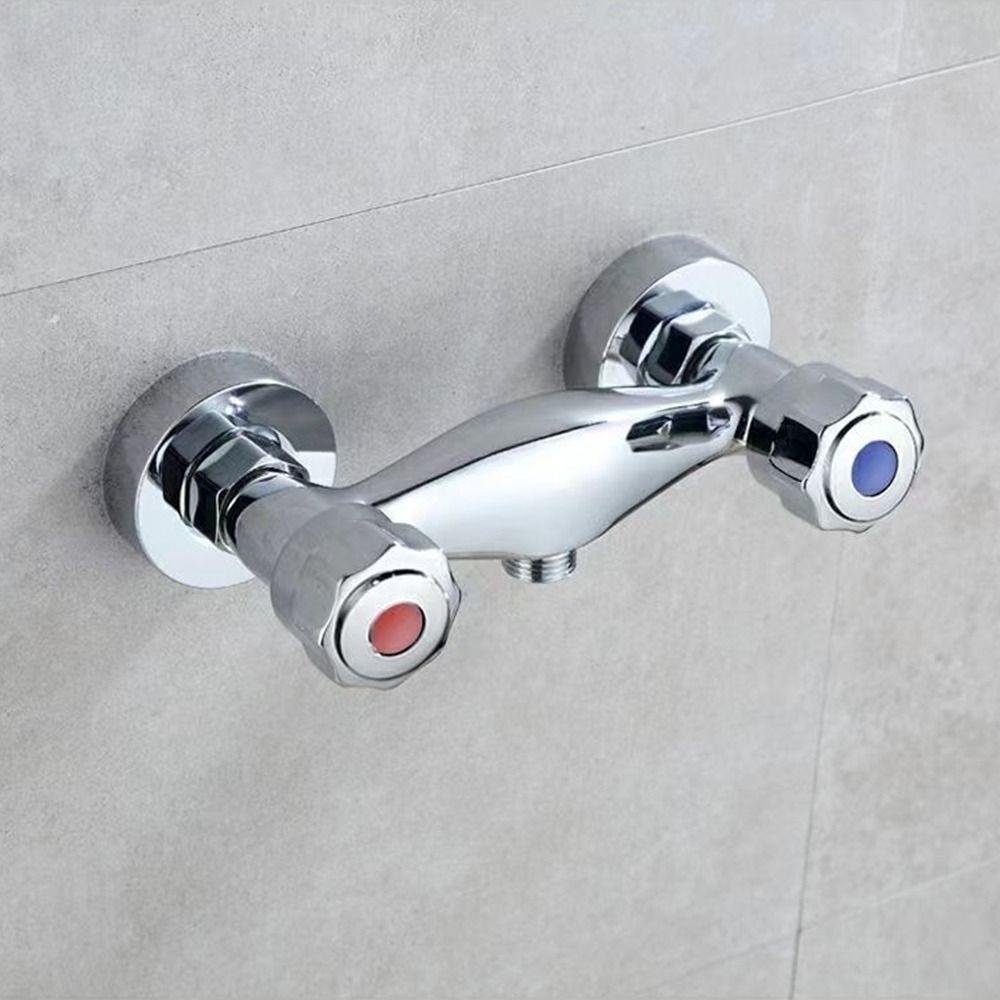 Metal Water Tap Mixing Valve Hot and Cold Diverter Valve Modern Out Water Inlet Valve