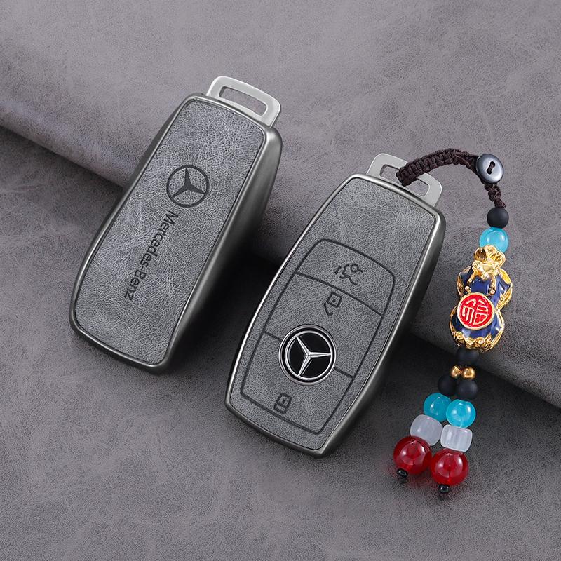 PZQ2   Fashion Car Remote Key Case Cover Shell For Mercedes Benz A C E S G Class GLC CLE CLA GLB GLS W177 W205 W213 W222 X167 AMG