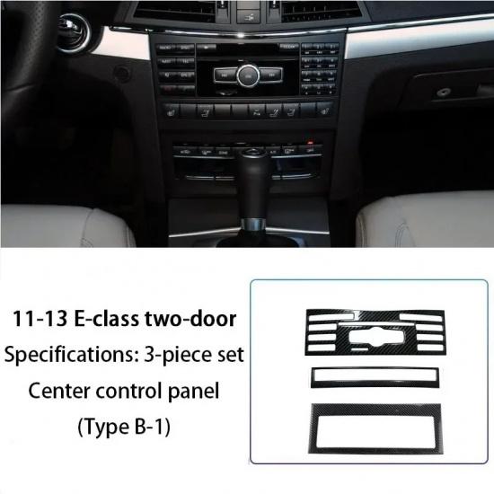 Kohlefaser Mittelkonsole Schalthebel Panel Abdeckung Für Mercedes Benz E-Klasse W212 W207 Coupe E260 E350 Armlehnenbox Dekoration