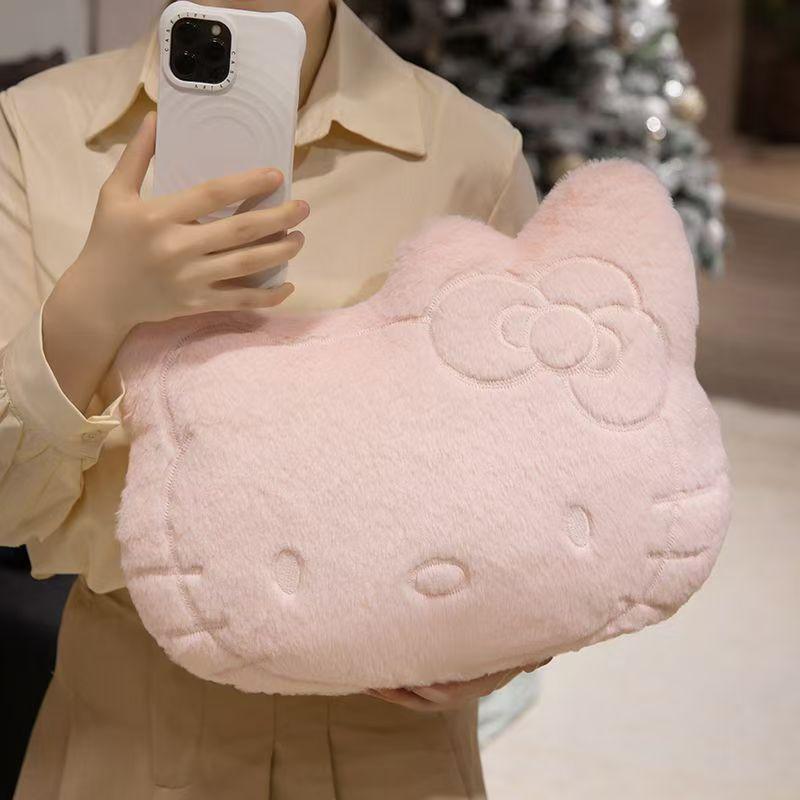 Adorable Kitty Cat Plush Pillow - Big Head Backrest and Sleeping Doll Gift for Girls