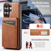 Detachable Card Wallet Magnetic Leather Case for Samsung Galaxy S26 Ultra S25 Edge S24 FE S23 S22 Plus Wireless Charging Cover