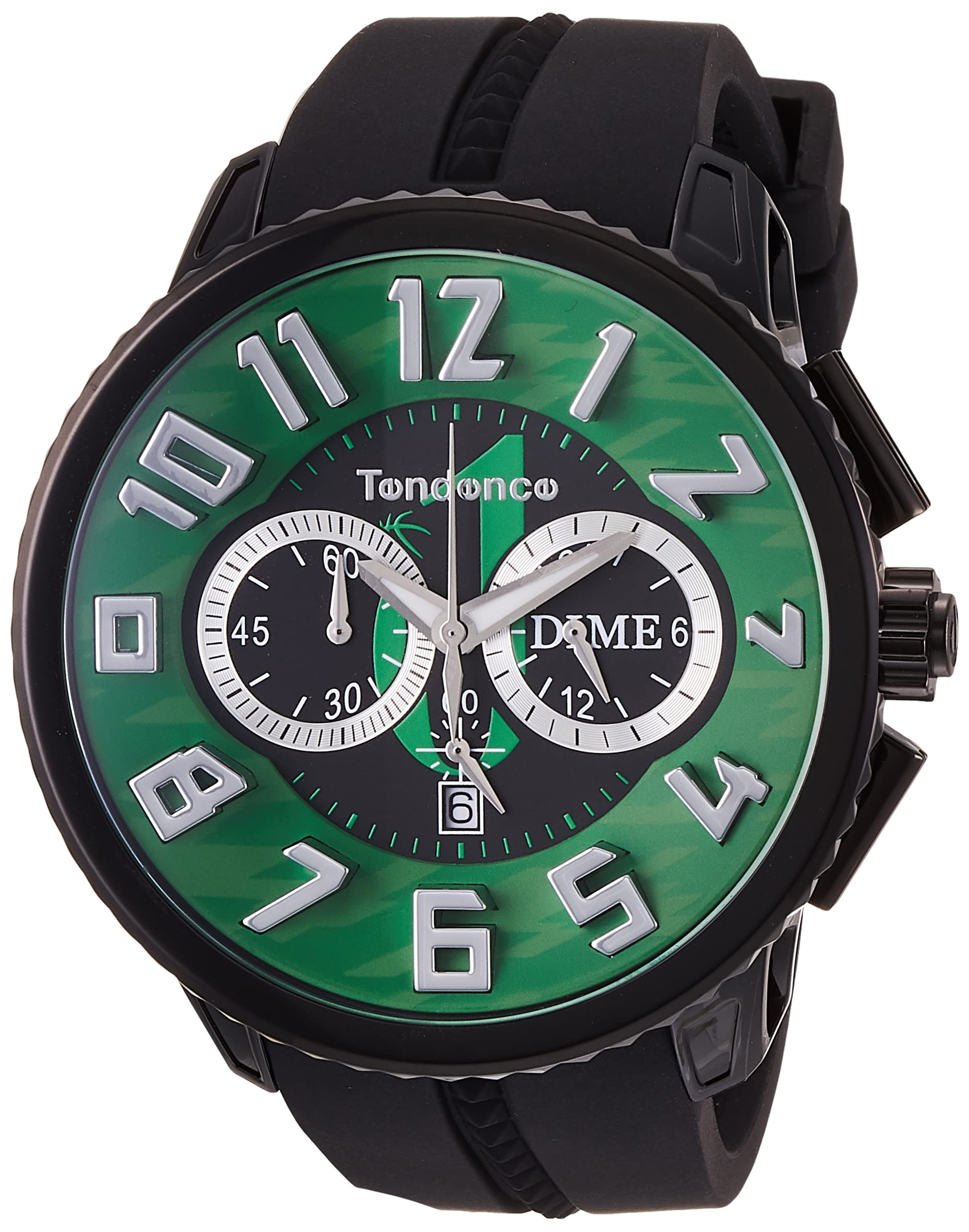 

Годинник Gulliver Round Chronograph Gulliver Round Chronograph Зелений циферблат Нержавіюча сталь Мінеральне скло Кварцовий 51ММ Годинник TG460010S Чорний [Tendence] зелений