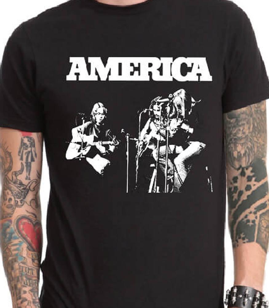 

vtg America band artwork T-shirt short sleeve All sizes S-5Xl JM548 Unisex T-Shirt XXL