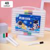 Advanced Art Marker Pen 12 Colors Alcohol-Based Ink Fabric Plastic Smooth Blend No Bleed Through Round Toe 4mm