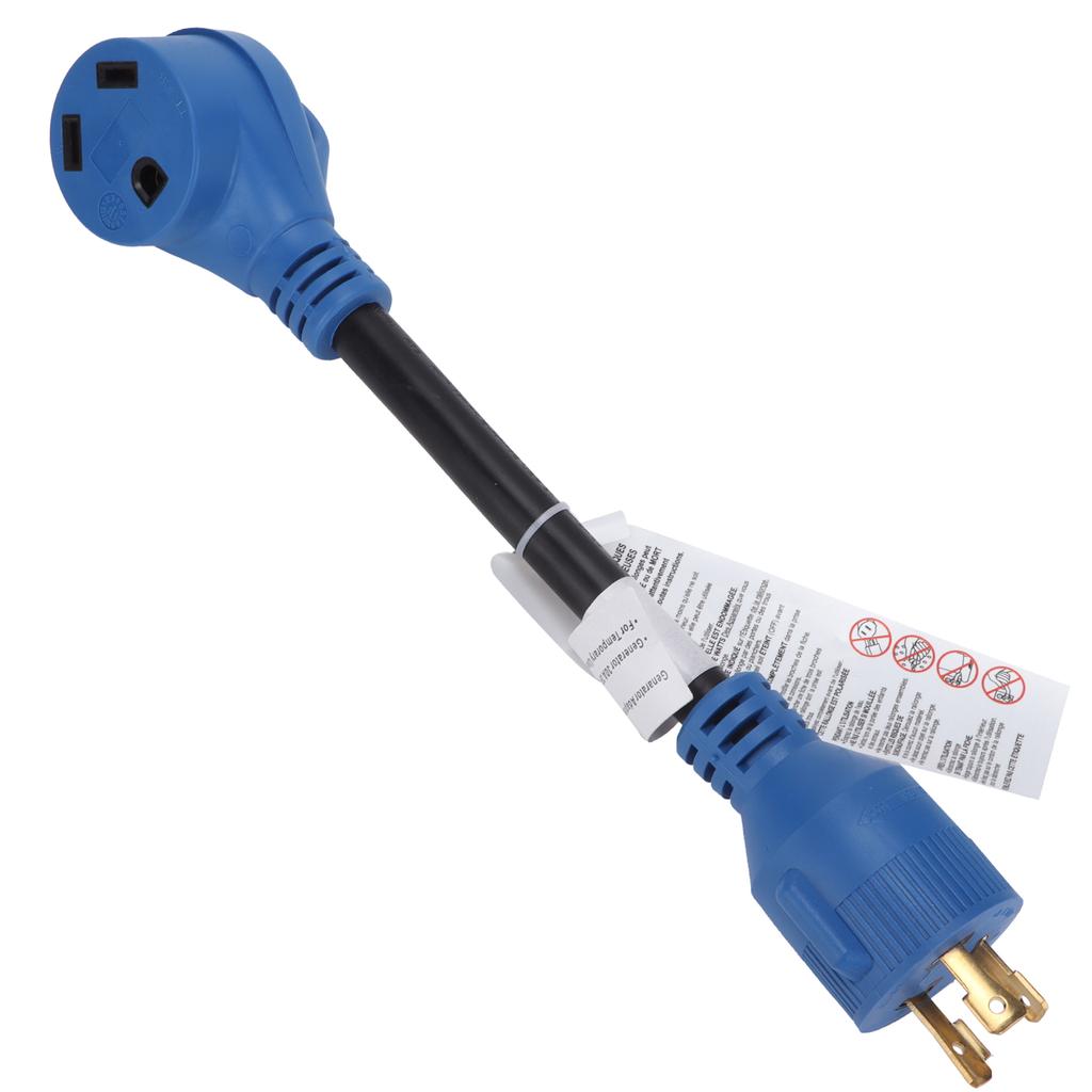 Portable RV Power Adapter Conversion Cable 30A to 30A 125V 10awg 3 Cord for Charging Vehicles