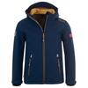 Children's Softshell Jacket TrollKkds Kids Trollfjord Jacket with Hood Navy Blue (161-146) Trollkids
