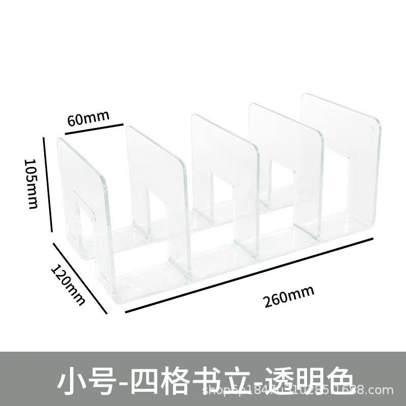 

4Grids Women Handbag Storage Divided Shelf Transparent Plastic Display Rack for Home Wardrobe Closet Bags прозорий